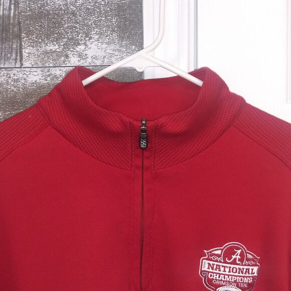 Alabama Crimson Tide 2011 National Champions Cutter Buck DryTec Pullover XL Mens - Picture 3 of 13